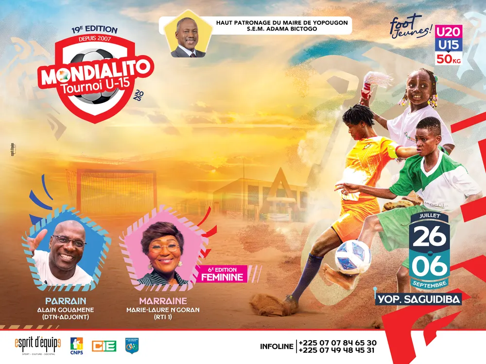 Affiche du tournoi de football Mondialito U-15