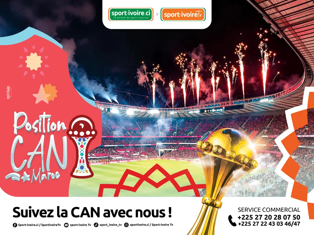 Affiche Position CAN — dispositif de suivi de la CAN par Sport Ivoire TV